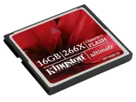 Kingston CF 16GB U2 Compact Flash Memory Card Ultimate 266X