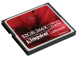 Kingston CF 32GB U2 Compact Flash Memory Card Ultimate 266X
