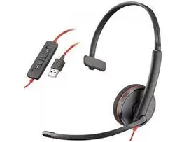 Plantronics C3210 Black Wire USB Corded Monaural UC Headset