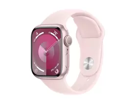 Apple Watch Series 9 41mm Pink Aluminium Case With Light Pink Sports Band