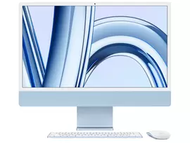 Apple iMac MQRC3 24 Inch M3 Chip 8 Core CPU 8 Core GPU 8GB RAM 256GB SSD Storage Blue