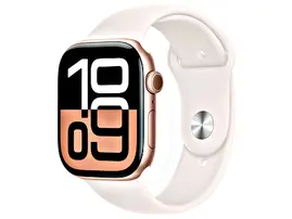 Apple Watch Series 10 46mm Rose Gold Aluminum Case Sports Band