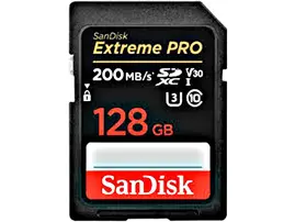 SanDisk 128GB 200mb/s Extreme PRO UHS-I SDXC Memory Card