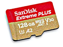 SanDisk 128GB Extreme PLUS UHS-I Micro SDXC Memory Card