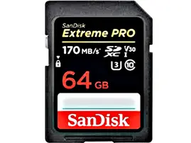 SanDisk 64GB 170mb/s Extreme Pro UHS-I SDXC Memory Card