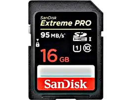 SanDisk 16GB 95mb/s Extreme Pro SDHC Memory Card