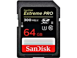 SanDisk 64GB 300mb/s Extreme PRO UHS-II SDXC Memory Card