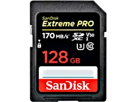 SanDisk 128GB 170mb/s Extreme PRO UHS-I SDXC Memory Card