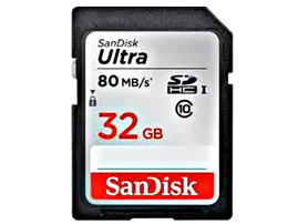 SanDisk Ultra 32GB 80mb/s SDHC Memory Card