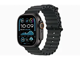 Apple Watch Ultra 2 49MM Black Titanium Case With Black Ocean Band